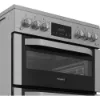 Hotpoint HDG6GDCWX 60cm Gas Double Cooker with Glass Lid - Stainless Steel_controls