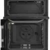 Hotpoint HDG6GDCWX 60cm Gas Double Cooker with Glass Lid - Stainless Steel_interior