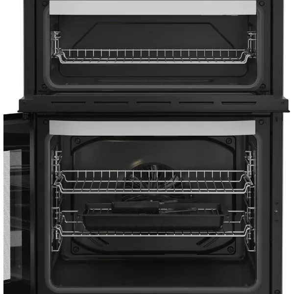 Hotpoint HDE6VDW 60cm Electric Double Cooker with Multiflow - White_shelves