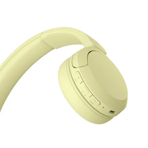 Sony WHCH520Y.CE7 Wireless Bluetooth Over ear headphones - Yellow_edge