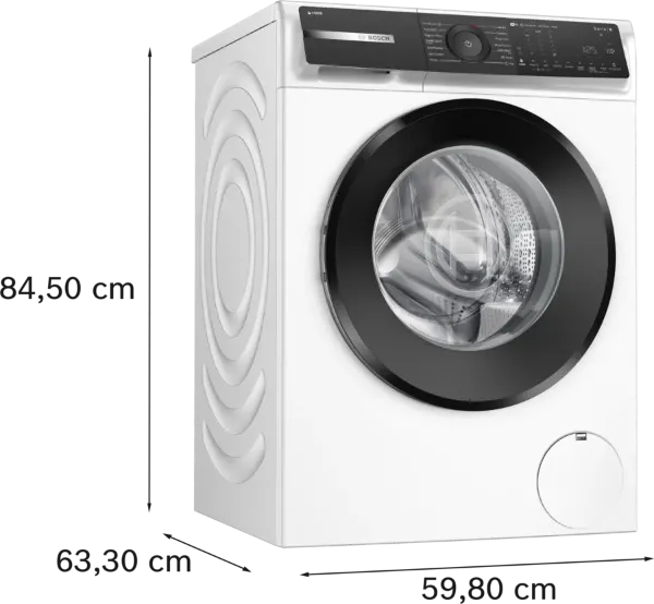Bosch WGH254A0GB Series 6 10kg 1400 Spin Washing Machine _dimensions