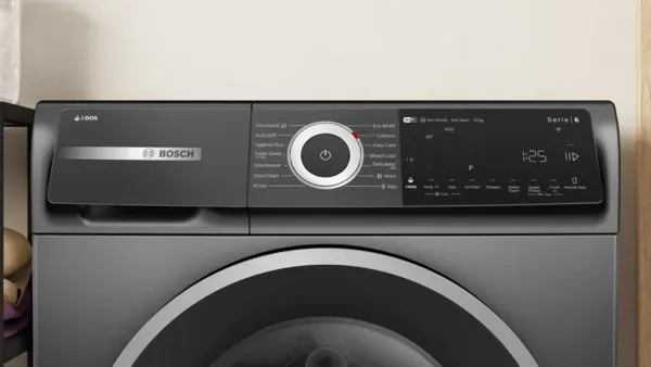 Bosch Series 6 Washing machine, front loader 10 kg 1400 rpm controls