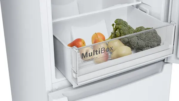 Bosch KGN33NWEBG Series 2 Free-standing fridge-freezer with freezer at bottom 176 x 60 cm White, Total No Frost shelves 3