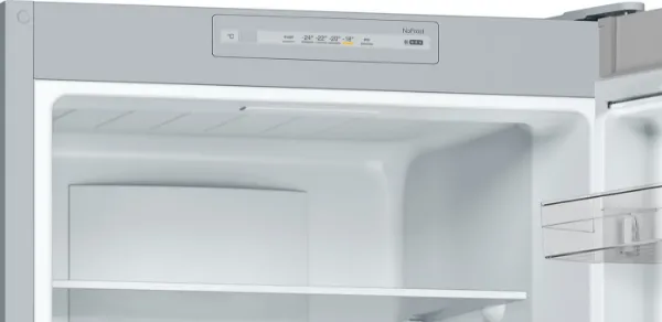 Bosch KGN33NLEBG Series 2 Free-standing fridge-freezer with freezer at bottom 176 x 60 cm Stainless steel look, Total No Frost shelves
