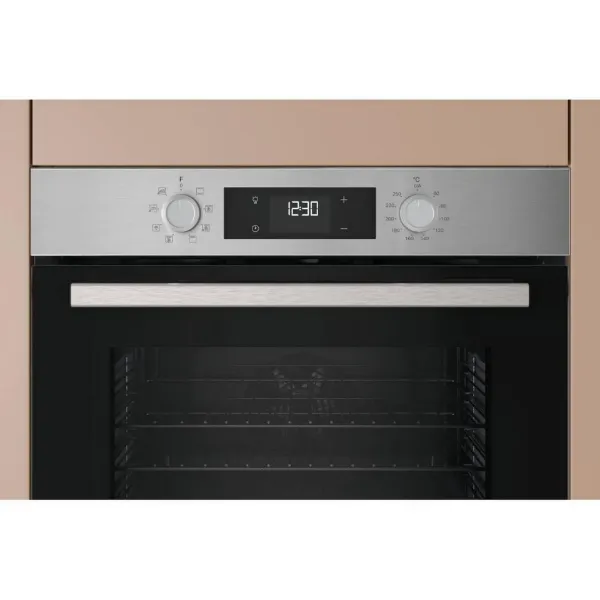 Hotpoint HOEU25CZXUK 59.5cm Built In Electric Single Oven - Stainless Steel_controls