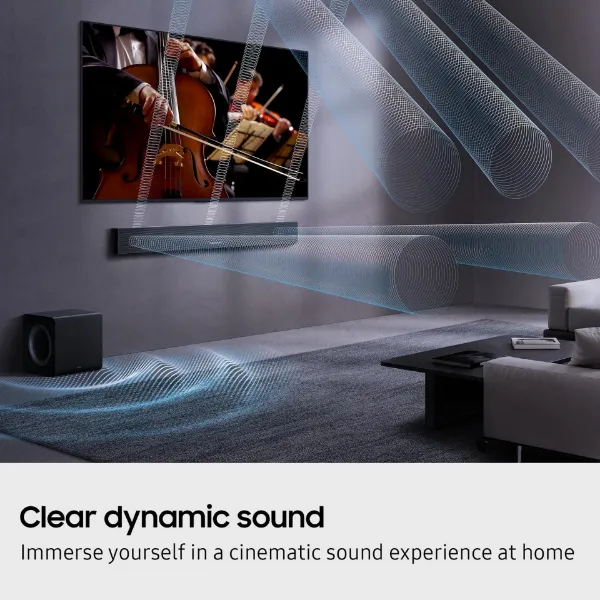 Samsung HW-QS700F/XU 3.1.2ch Q-Series Soundbar with Subwoofer - Titan Black_sound 2