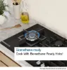 Bosch PNP6B6K40 Series 4, Gas hob, 60 cm, Tempered glass, Black feature