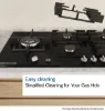 Bosch PCP6A6I90 Series 6, Gas hob, 60 cm, Enamel, Black feature 2