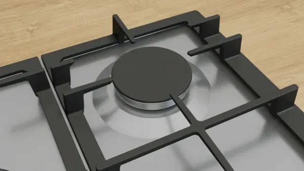 Bosch PCQ7A5I90 Series 6, Gas hob, 75 cm, Stainless steel hob