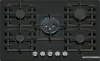 Bosch PPQ7A6I40 Series 6, Gas hob, 75 cm, Tempered glass, Black main