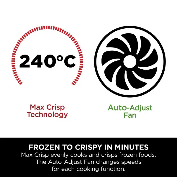 Ninja DZ300UK 7.6 litre 6-in-1 Dual Zone Air Fryer - Gun Metal Grey_frozen to crispy