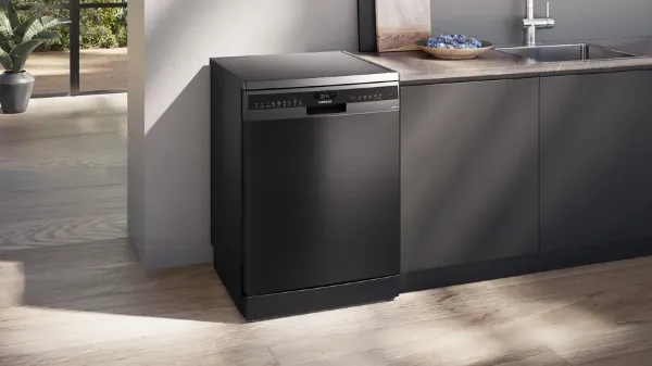 Siemens SN25EC13CE iQ500 60cm Freestanding Dishwasher in Brushed Black Steel Anti-fingerprint_dishwasher