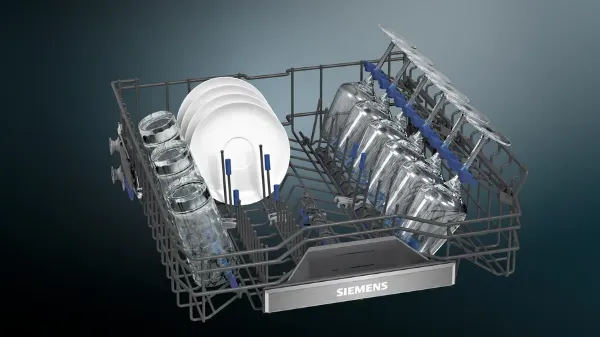Siemens SN27TI02CE iQ700 60cm Freestanding Dishwasher in Brushed Steel Anti-fingerprint_upper basket