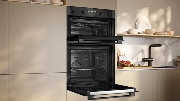 Neff U2ACH7AG7B N 50 Built-in double oven open 2