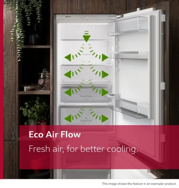 Neff KI7962FD0G N 50 Built-in fridge-freezer with freezer at bottom 193.5 x 55.8 cm flat hinge feature 9