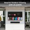 Sylvox OT75B1K4GC 75" Partial Sun Outdoor TV_outdoor viewing