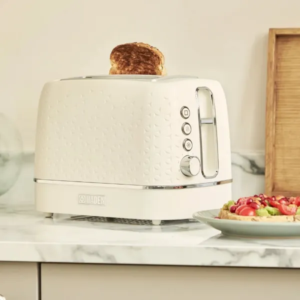 Haden 207210 Starbeck 2 Slice Toaster - Ivory_in use