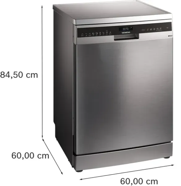 Siemens SN25EI13CE iQ500 Free-standing dishwasher 60 cm Brushed steel anti-fingerprint dimensions