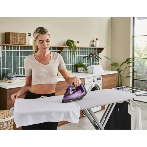 Morphy Richards 303140 Turbosteam 2800W Steam Iron - Purple_in use 1