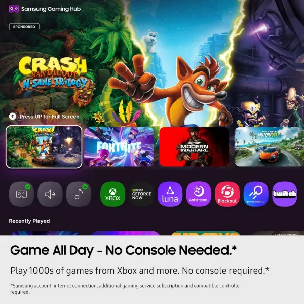 Samsung UE43U8020FKXXU 43" 4K Crystal UHD Smart TV_games