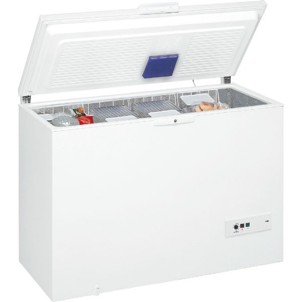 Whirlpool WHM46122 Low Frost Chest Freezer in White_open