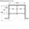Siemens KG39NAIAU iQ500 Freestanding Fridge Freezer with Total noFrost in Inox_measurements