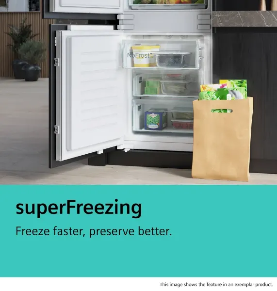 Siemens KG39NAIAU iQ500 Freestanding Fridge Freezer with Total noFrost in Inox_superfreezing