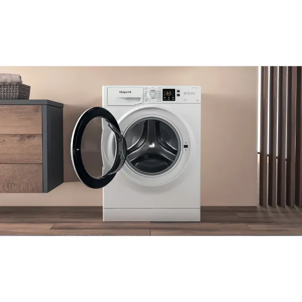 Hotpoint NSWF946WUK AntiStain WASHING MACHINE 9KG - White - A open
