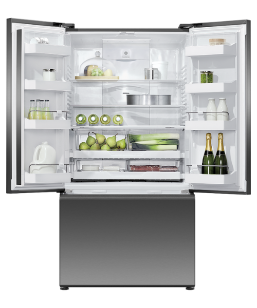 Fisher & Paykel RF540ANUB6 Fridge Freezer French Door 900mm_open