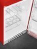 Smeg FAB10HRRD6 55cm 50s Style Red Small Right Hand Hinged Home Bar Fridge_shelves