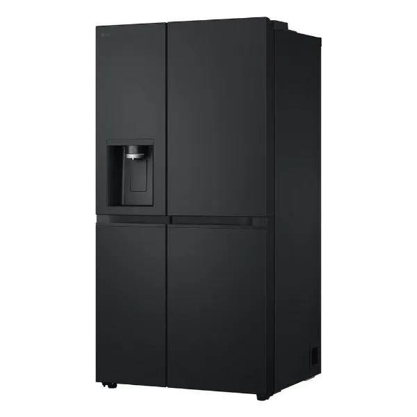 LG GSLE81EPBD 91.3cm 50/50 Frost Free American Fridge Freezer - Essence Matte Black_angled view