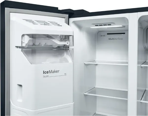Bosch KAD93ABEP Series 6 American Style Fridge Freezer in Black with Total No Frost_ice maker