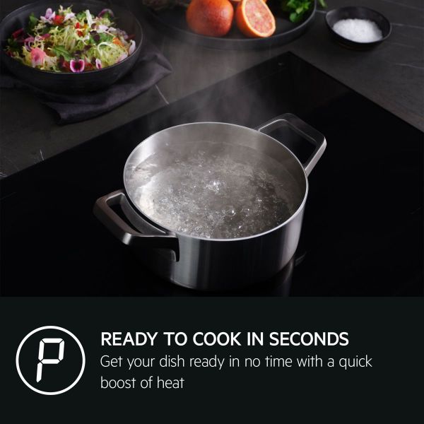AEG TK85IM30FZ 8000 Sense 80cm Boil & Fry SaphirMatt® Induction Hob_cook in seconds