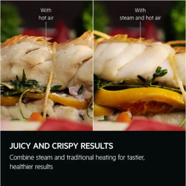 AEG TR7PB731ST 7000 MealAssist with SteamCrisp Pyrolytic Self Clean Built-in Oven _juicy and crispy results