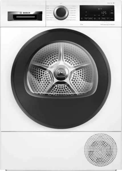 Bosch Series 6 WQG24502GB 9kg Heat Pump Tumble Dryer - White_main