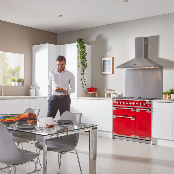 Rangemaster Elise Dual Fuel 90cm Cherry Redls