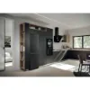 Haier HTR3518ENMTK Freestanding Fridge Freezer in Black