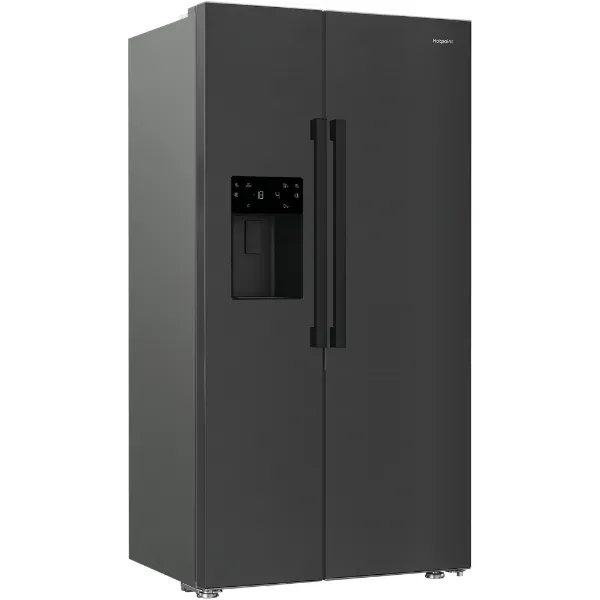 Hotpoint HPG2 6574W XBR5UK American Fridge Freezer in Black - Main 2