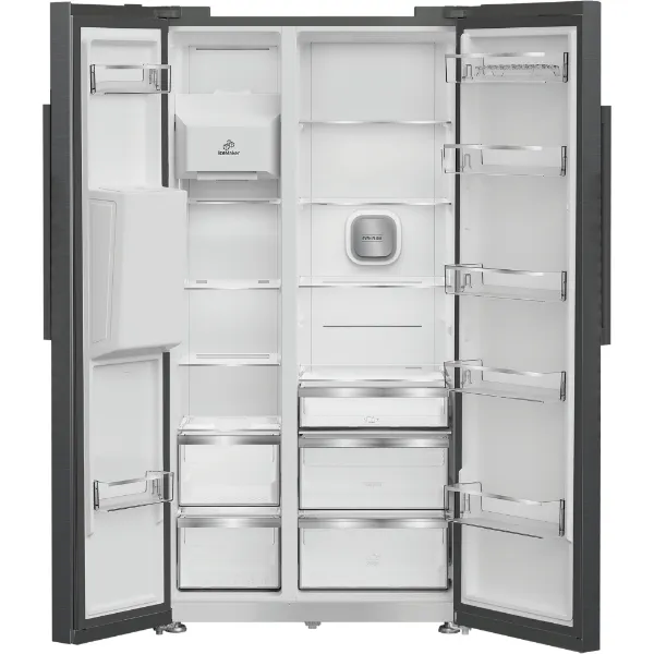 Hotpoint HPG2 6574W XBR5UK American Fridge Freezer in Black - Main empty