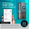 Samsung RB34C632ESA/EU 59.5cm 65 / 35 Split Fridge Freezer - Silver / White_swipe to save