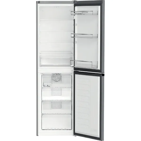 Hotpoint HPKH 1261 S4UK Fridge Freezer 50/50 in Silver - Main open