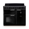 Rangemaster 14672 Classic Deluxe 100 Induction Range Cooker in Gloss Black with Chrome Trim - CLDL100EIPGBL/CM1