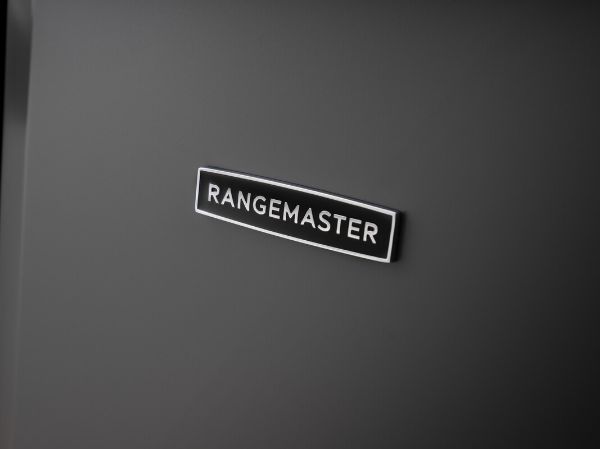 Rangemaster 14538 Classic Deluxe 90 Dual Fuel Range Cooker in Slate with Chrome Trim - CLDL90DFPSLT/CM1_badge
