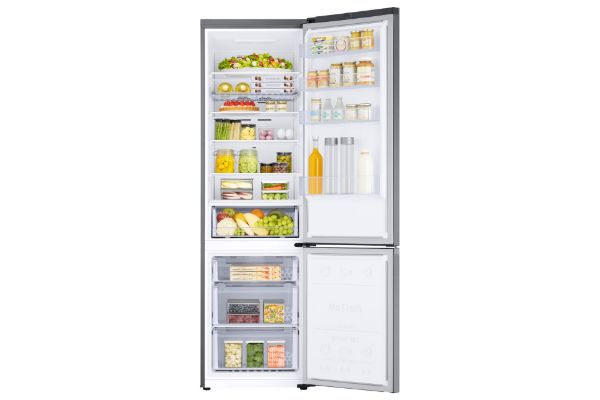 Samsung RB38C602CS9/EU S Series 6 SpaceMax™ 390L Smart Combi Fridge Freezer in Matte Stainless _interior