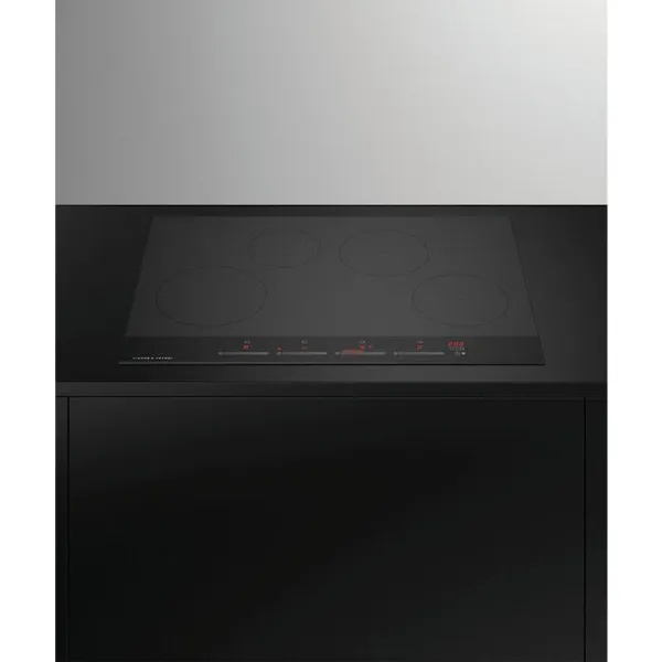 Fisher & Paykel CI764DTB4 76cm 'Touch & Slide' Control Frameless 4 Zone  Induction Hob - Black