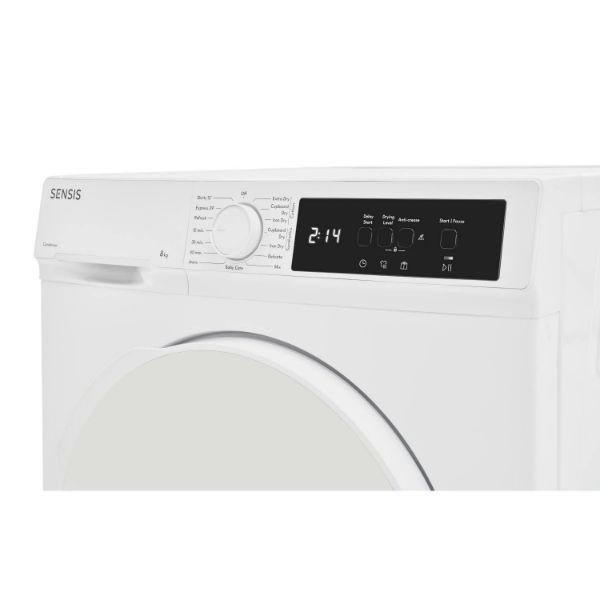 Sensis TDCF018BW 8kg Condenser Tumble Dryer - White_control panel