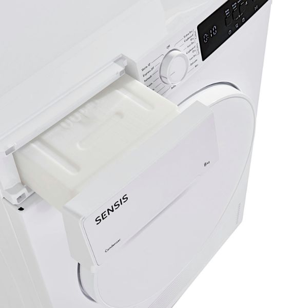 Sensis TDCF018BW 8kg Condenser Tumble Dryer - White_water