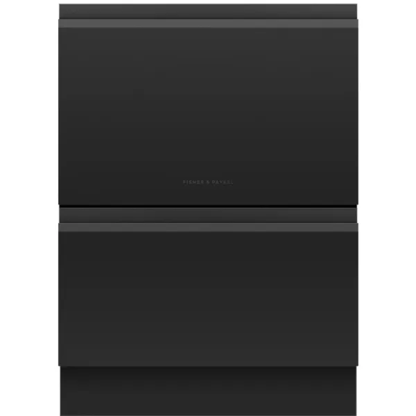 Fisher & Paykel DD60D4HZB9 Dishwasher DishDrawer™ Double - Matt Black Glass