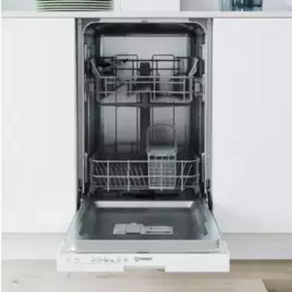 Indesit IN2ID10CS80UK Slimline Integrated Dishwasher - White open 2