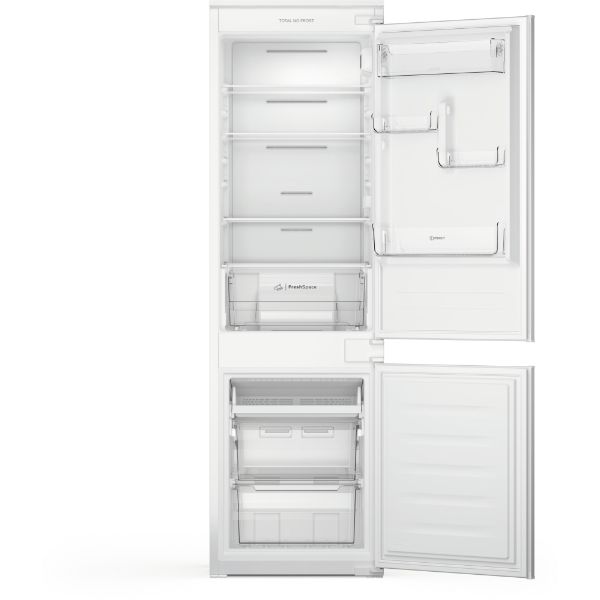 Indesit INC18 T112 UK Built in fridge freezer open 2